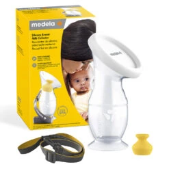 Medela Silicone Breast Milk Collector -Productos Para Bebes Tienda 101043283 Silicone Breastmilk Collector Package with lid