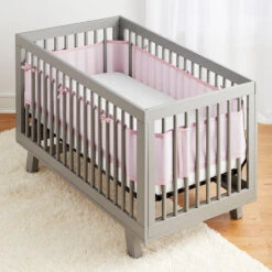 BreathableBaby Mesh Crib Liner | Pink