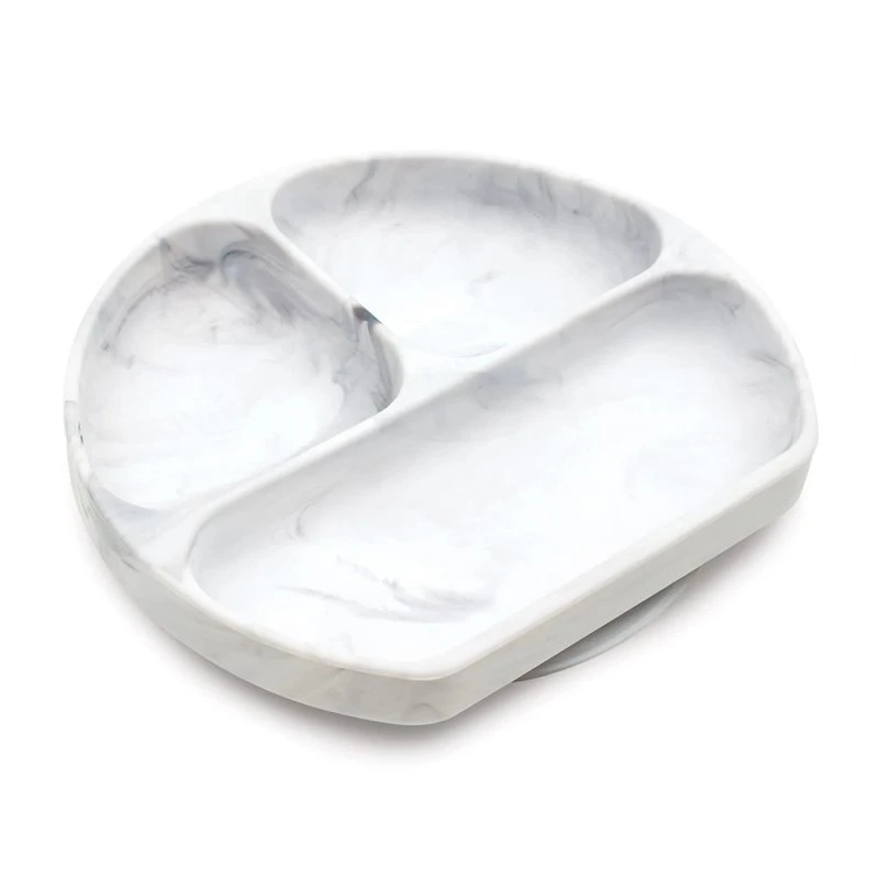 Bumkins Silicone Grip Dish | Marble 1 Bumkins Silicone Grip Dish | Marble