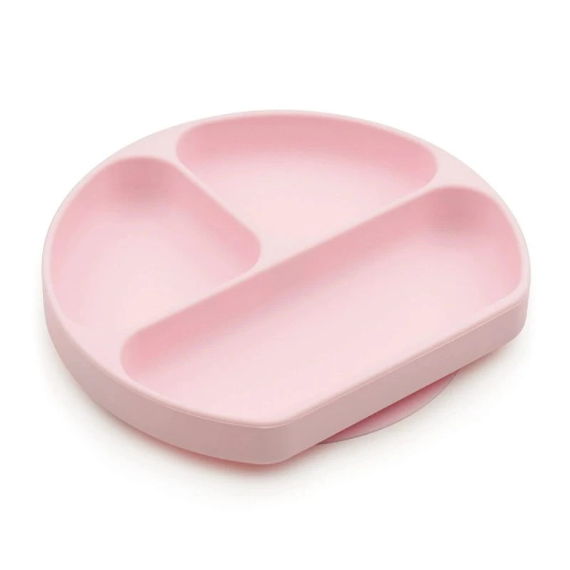 Bumkins Silicone Grip Dish | Pink 1 Bumkins Silicone Grip Dish | Pink