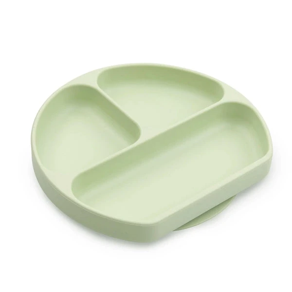 Bumkins Silicone Grip Dish | Sage 1 Bumkins Silicone Grip Dish | Sage