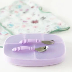Bumkins Grip Dish And Stretch | Lavender -Productos Para Bebes Tienda 14292648901 2.webp