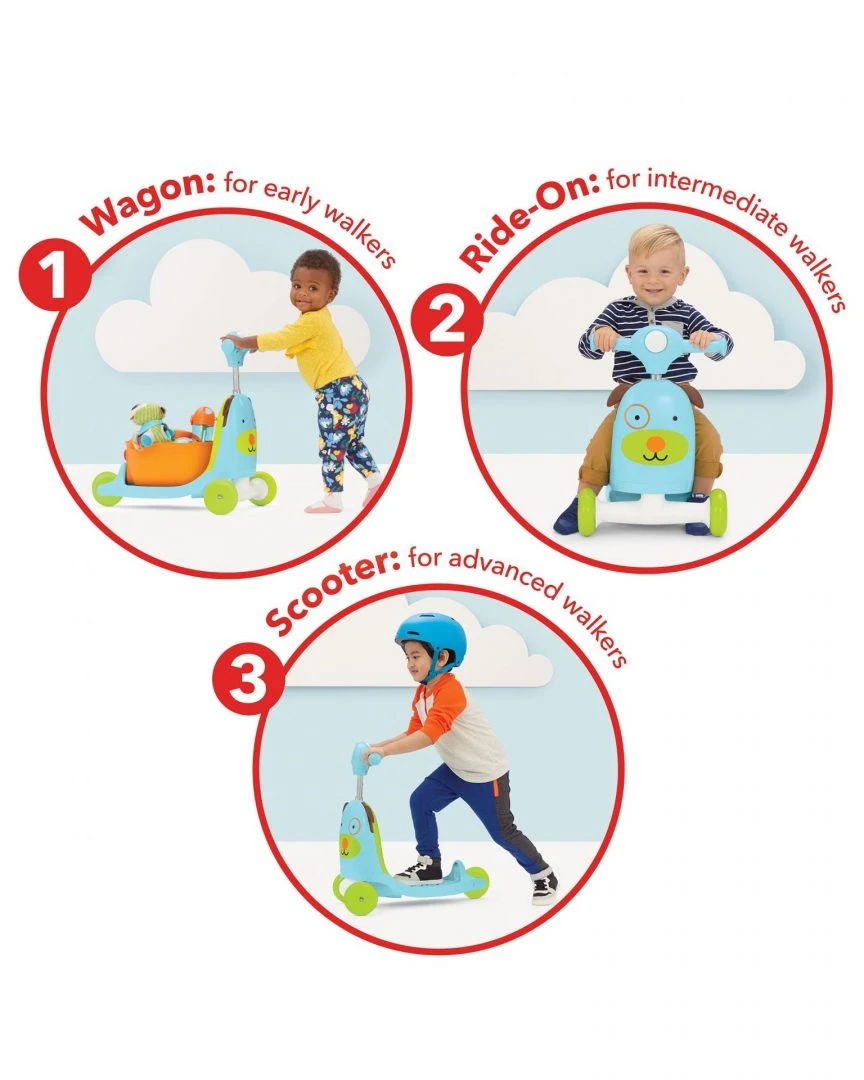 SkipHop Zoo 3-In-1 Ride On Toy - Dog 4 SkipHop Zoo 3-In-1 Ride On Toy - Dog - Imagen 4