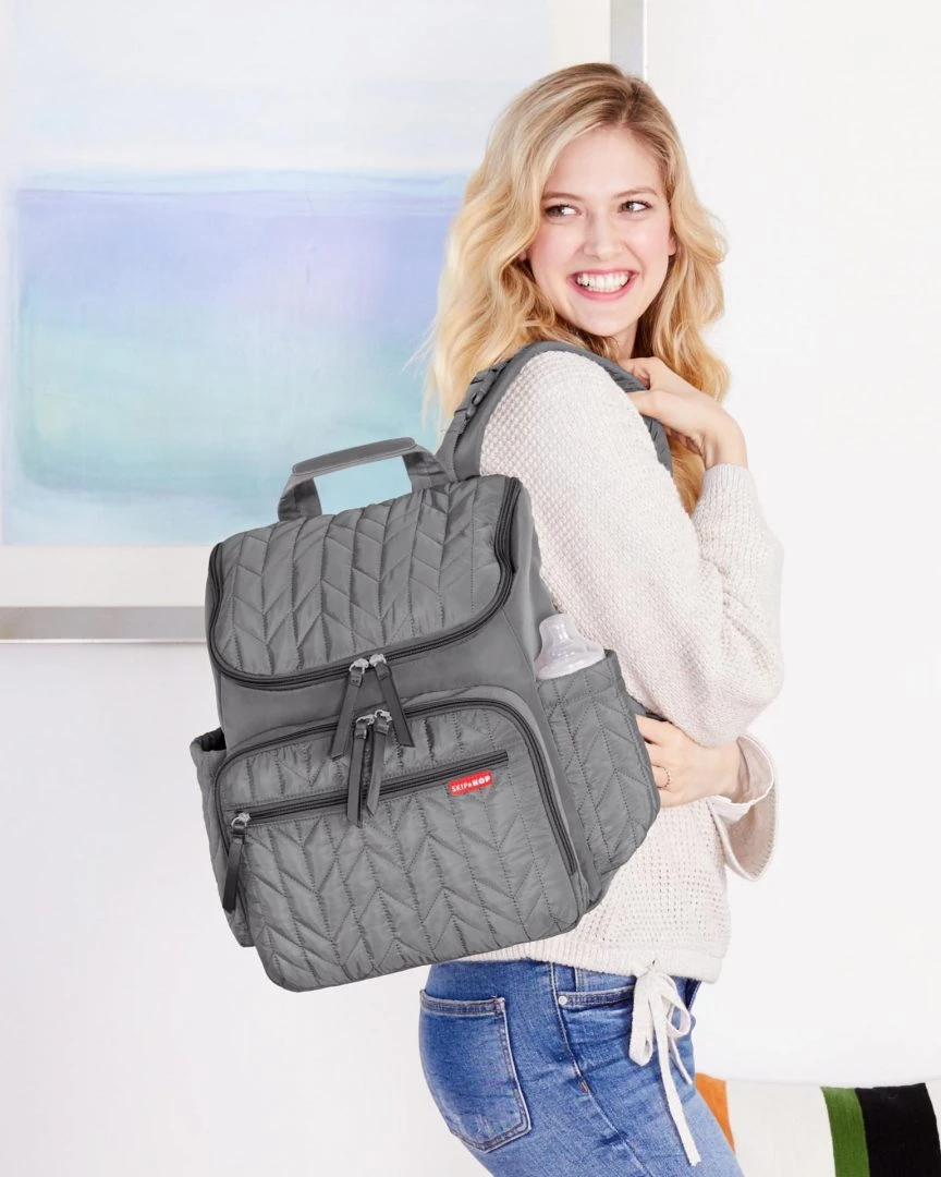 SkipHop Forma Backpack Grey 4 SkipHop Forma Backpack Grey - Imagen 4
