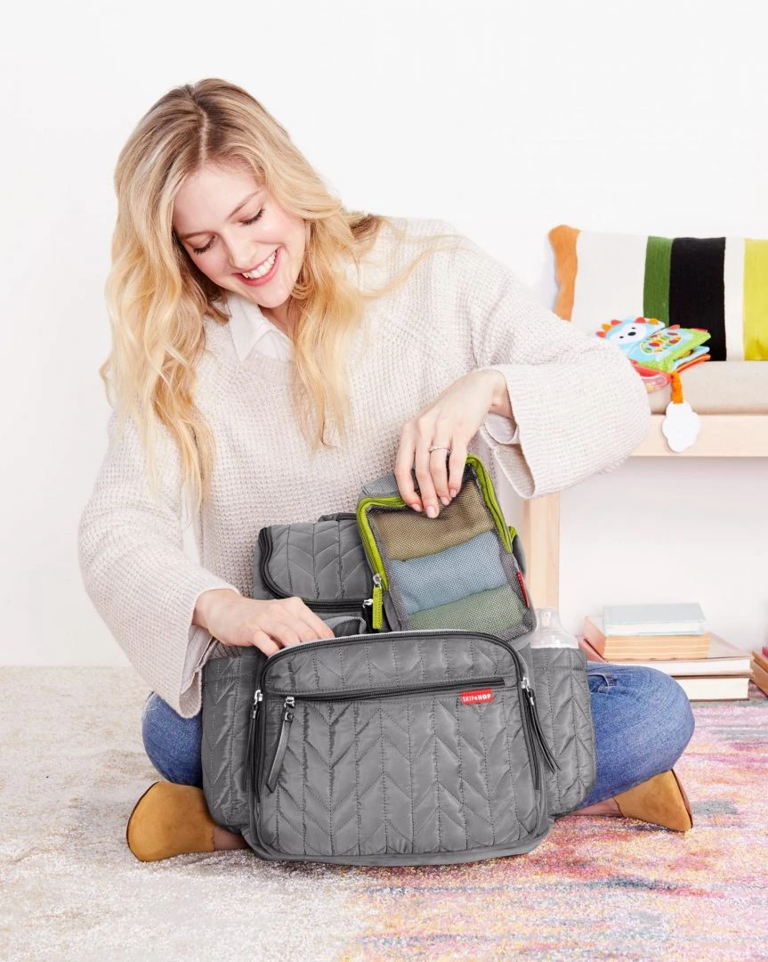 SkipHop Forma Backpack Grey 6 SkipHop Forma Backpack Grey - Imagen 6