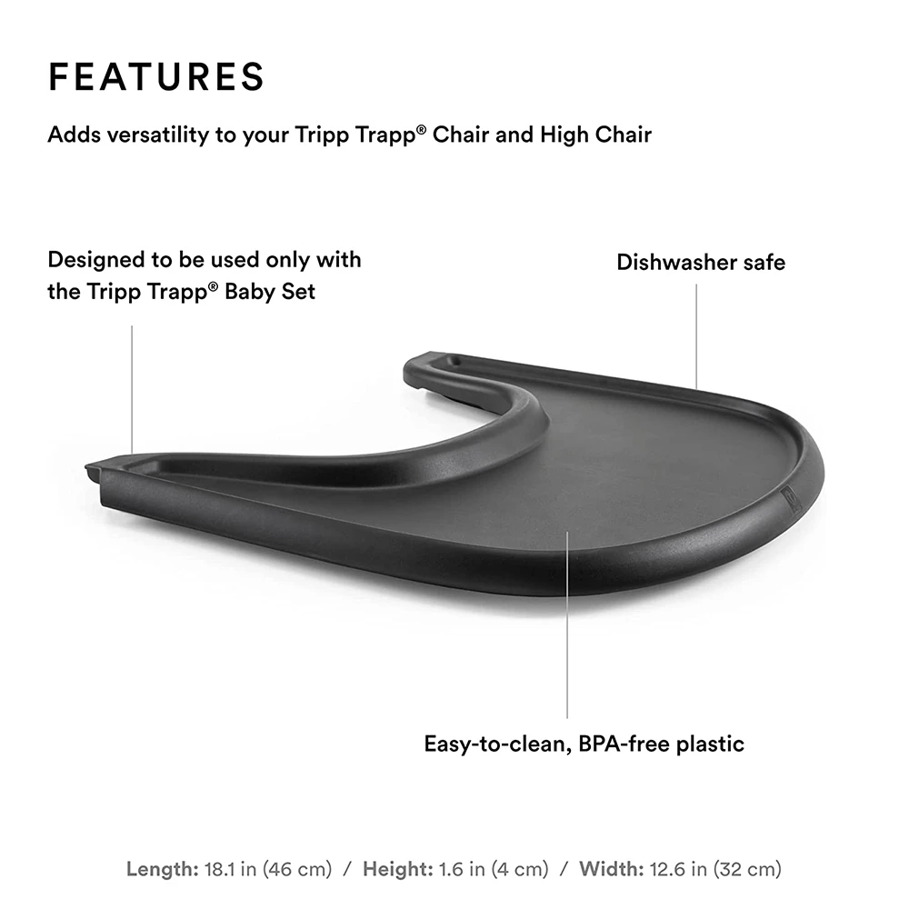Stokke TrippTrapp Tray | Black 4 Stokke TrippTrapp Tray | Black - Imagen 4
