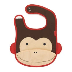 SkipHop Zoo Tuck-Away Bib | Monkey