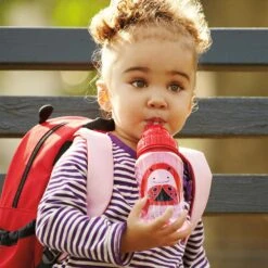 SkipHop Zoo Straw Bottle 12oz | Ladybug -Productos Para Bebes Tienda 252310 2