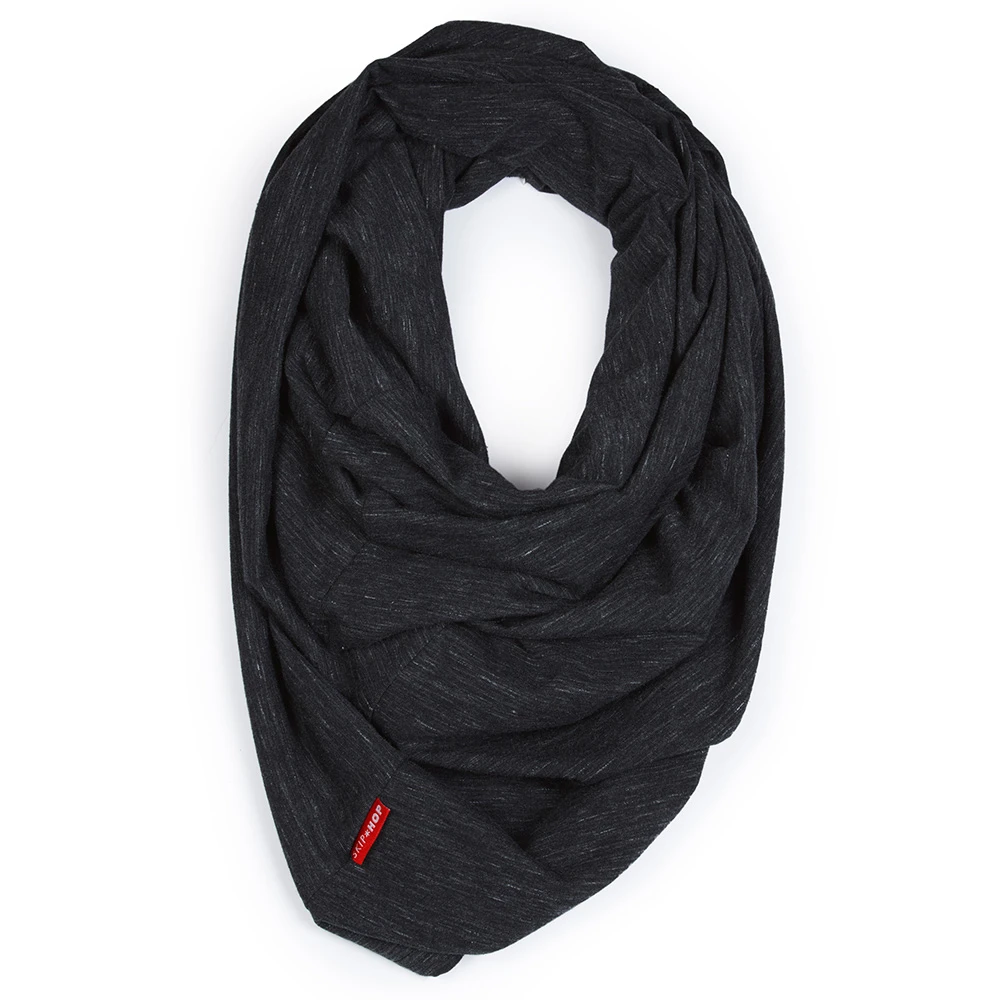 SkipHop Grab & Go Nursing Scarf | Black Heather 4 SkipHop Grab & Go Nursing Scarf | Black Heather - Imagen 4