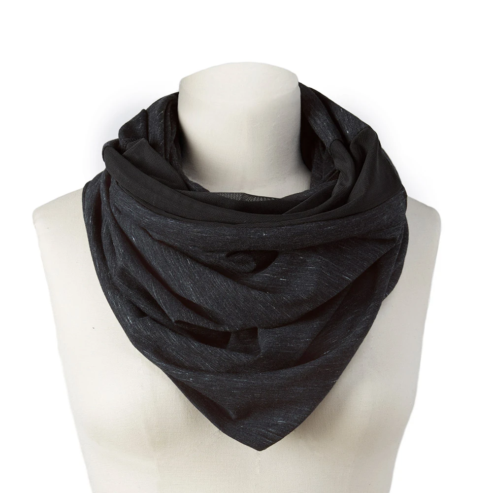 SkipHop Grab & Go Nursing Scarf | Black Heather 3 SkipHop Grab & Go Nursing Scarf | Black Heather - Imagen 3