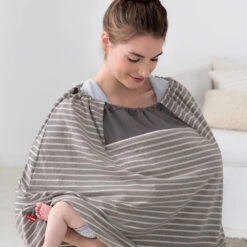 SkipHop Grab & Go Nursing Scarf | Grey Stripe 10 SkipHop Grab & Go Nursing Scarf | Grey Stripe -Productos Para Bebes Tienda 274102 1