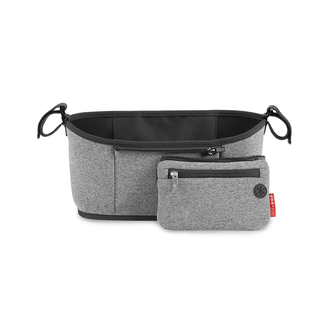 SkipHop Grab & Go Stroller Organizer | Heather Grey 1 SkipHop Grab & Go Stroller Organizer | Heather Grey