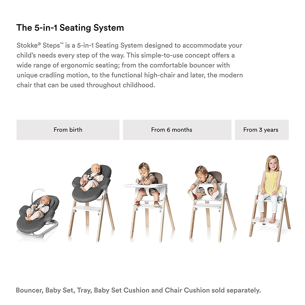 Stokke Steps Bouncer | Grey Clouds 7 Stokke Steps Bouncer | Grey Clouds - Imagen 7
