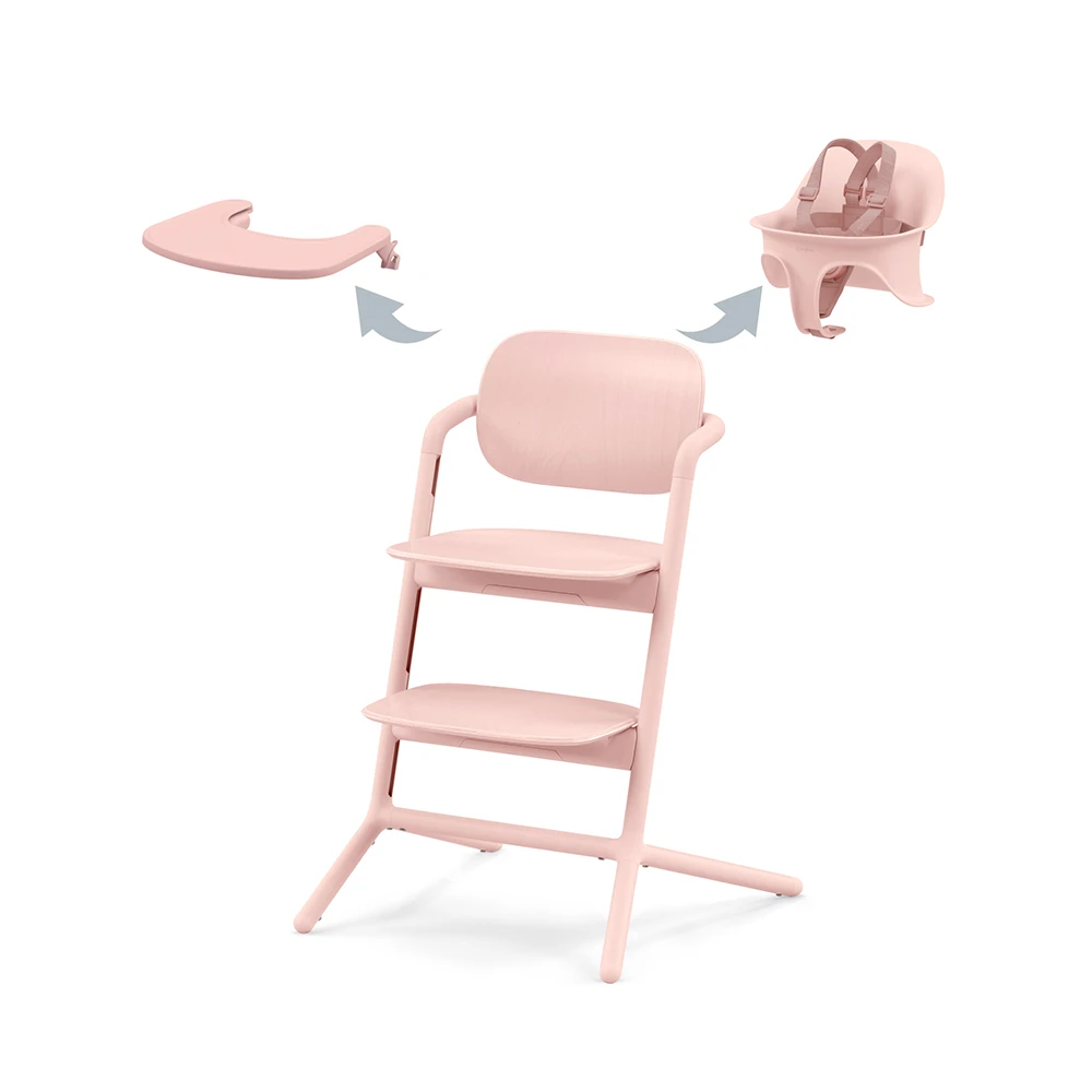 Cybex LEMO 2 High Chair 3-in-1 Set | Pearl Pink 2 Cybex LEMO 2 High Chair 3-in-1 Set | Pearl Pink - Imagen 2