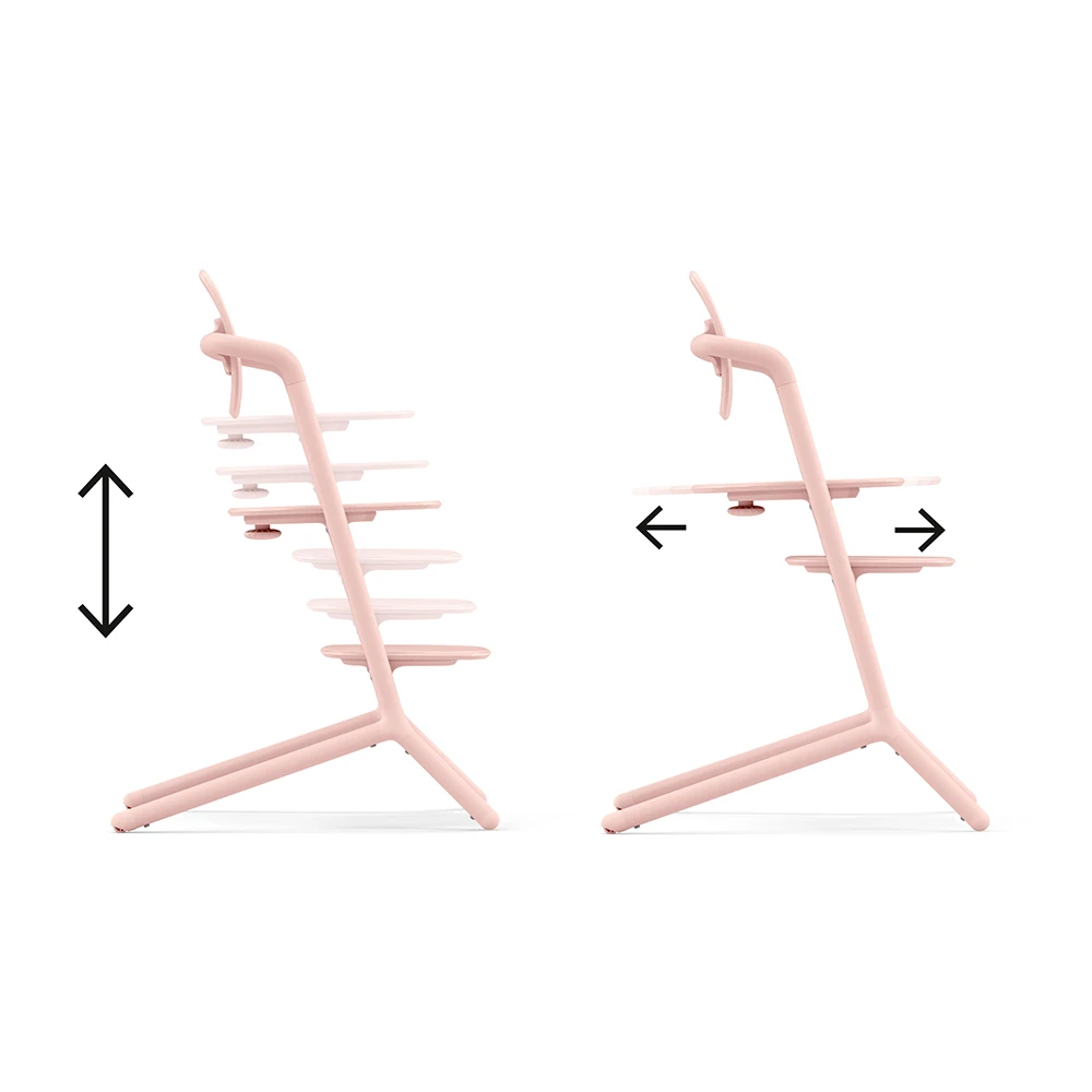 Cybex LEMO 2 High Chair 3-in-1 Set | Pearl Pink 6 Cybex LEMO 2 High Chair 3-in-1 Set | Pearl Pink - Imagen 6