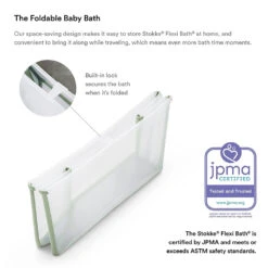 Stokke Flexi Bath Tub | Transparent Green -Productos Para Bebes Tienda 531410 3