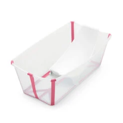 Stokke Flexi Bath Bundle | Transparent Pink