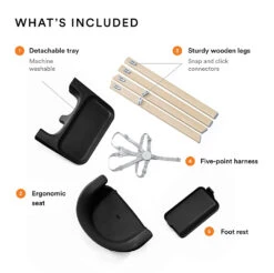 Stokke Clikk High Chair | Black Natural 9 Stokke Clikk High Chair | Black Natural -Productos Para Bebes Tienda 552107 2