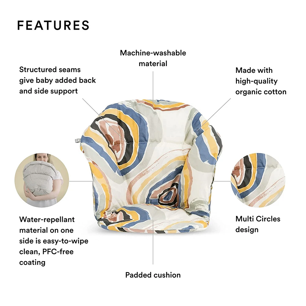 Stokke Clikk Cushion | Multi Circles 2 Stokke Clikk Cushion | Multi Circles - Imagen 2