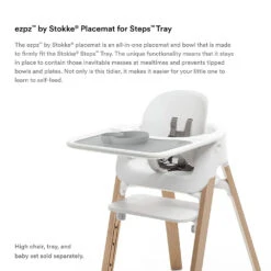 Ezpz Placemat For Stokke® Steps | Grey -Productos Para Bebes Tienda 561501 2