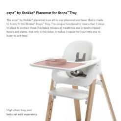 Ezpz Placemat For Stokke® Steps | Pink -Productos Para Bebes Tienda 561502 2