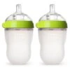 Comotomo Bottle 8oz Green 2 Pack