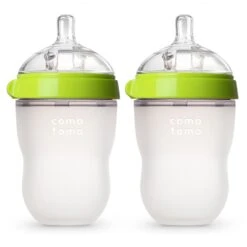Comotomo Bottle 8oz Green 2 Pack