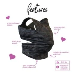 Boppy ComfyFit Carrier - Black Camo -Productos Para Bebes Tienda 713VOjEMPL. SL1500