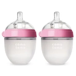 Comotomo Bottle 5oz Pink 2 Pack