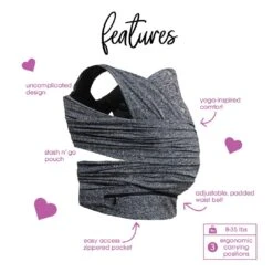 Boppy ComfyFit Carrier - Grey -Productos Para Bebes Tienda 81iurIxHtL. SL1500