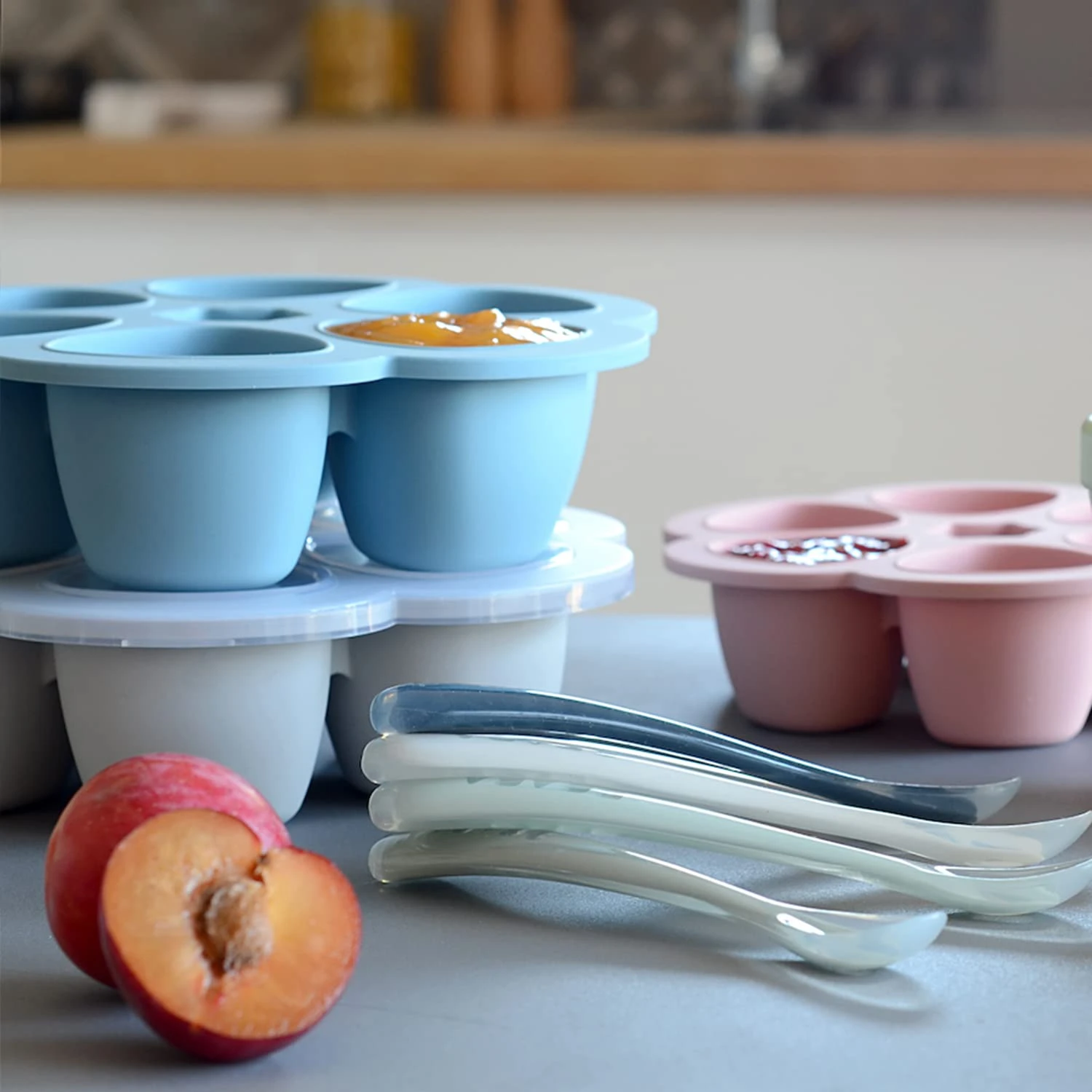 Beaba Multiportions 5oz | Rain 3 Beaba Multiportions 5oz | Rain - Imagen 3