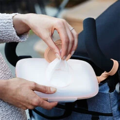 SkipHop Grab & Go Wipes Case | Blush -Productos Para Bebes Tienda 91oFAm1XGL. SL1500