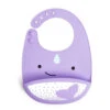 SkipHop Zoo Silicone Bib | Narwhal