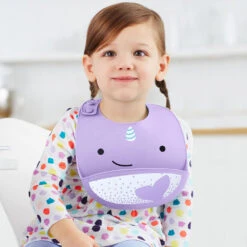 SkipHop Zoo Silicone Bib | Narwhal -Productos Para Bebes Tienda 9I415110 2