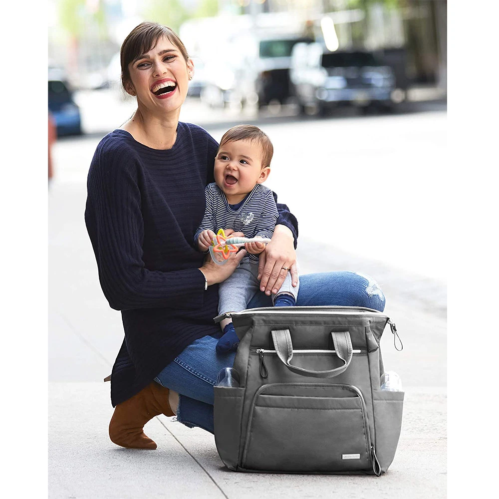 SkipHop Mainframe Backpack | Charcoal 10 SkipHop Mainframe Backpack | Charcoal - Imagen 10