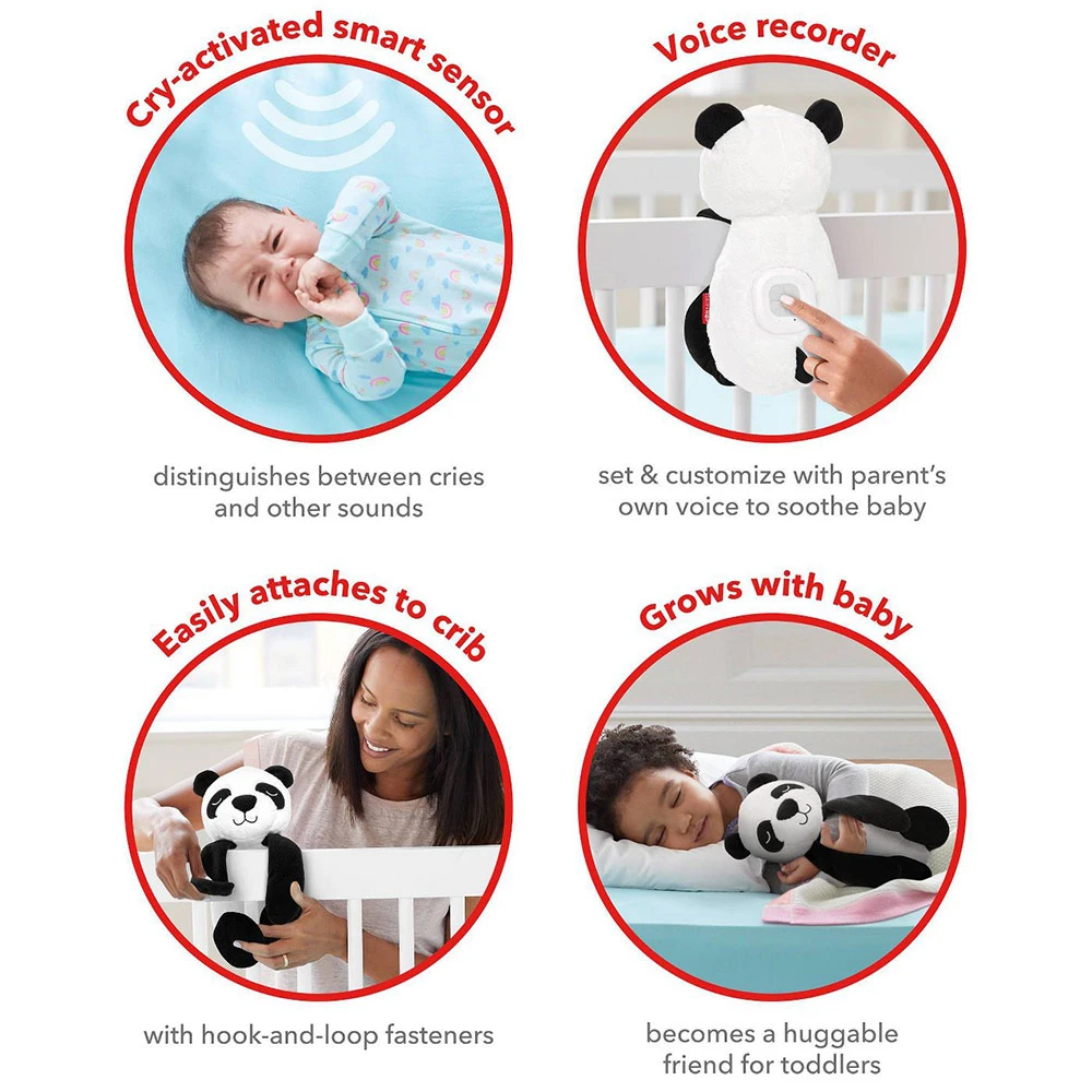 SkipHop Cry-Activated Soother | Panda 2 SkipHop Cry-Activated Soother | Panda - Imagen 2