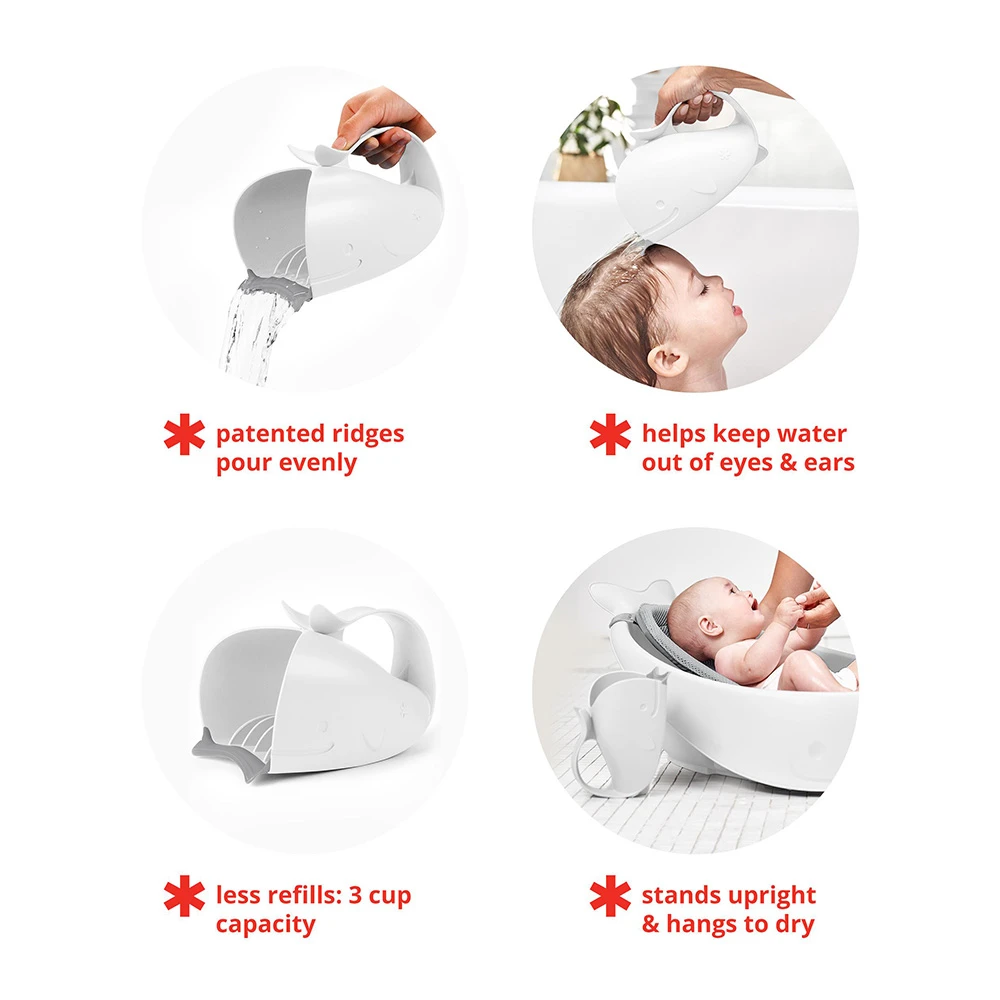SkipHop Moby Waterfall Rinser | White 2 SkipHop Moby Waterfall Rinser | White - Imagen 2