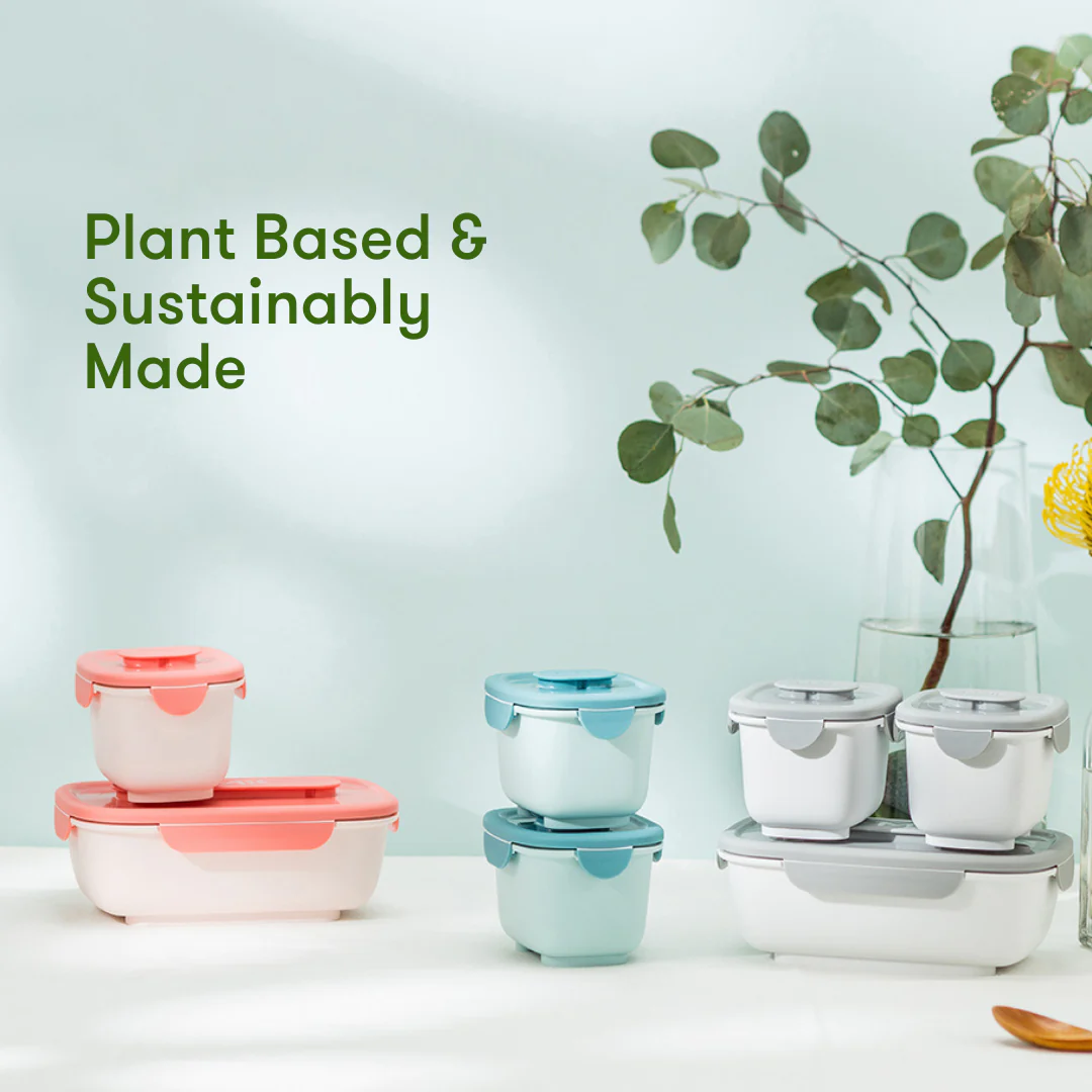 OmieGo Bento Bio Box 3pc | Stone 5 OmieGo Bento Bio Box 3pc | Stone - Imagen 5