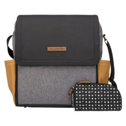 Petunia Boxy Backpack | Camel/Graphite