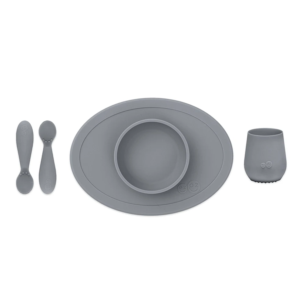 Ezpz First Food Set | Grey 1 Ezpz First Food Set | Grey