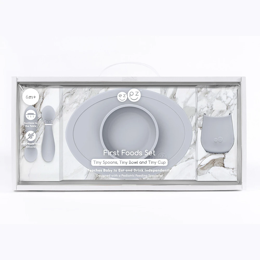 Ezpz First Food Set | Pewter 2 Ezpz First Food Set | Pewter - Imagen 2
