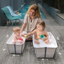 Stokke Flexi Bath Tub | Transparent Green -Productos Para Bebes Tienda FlexiBath 2 6
