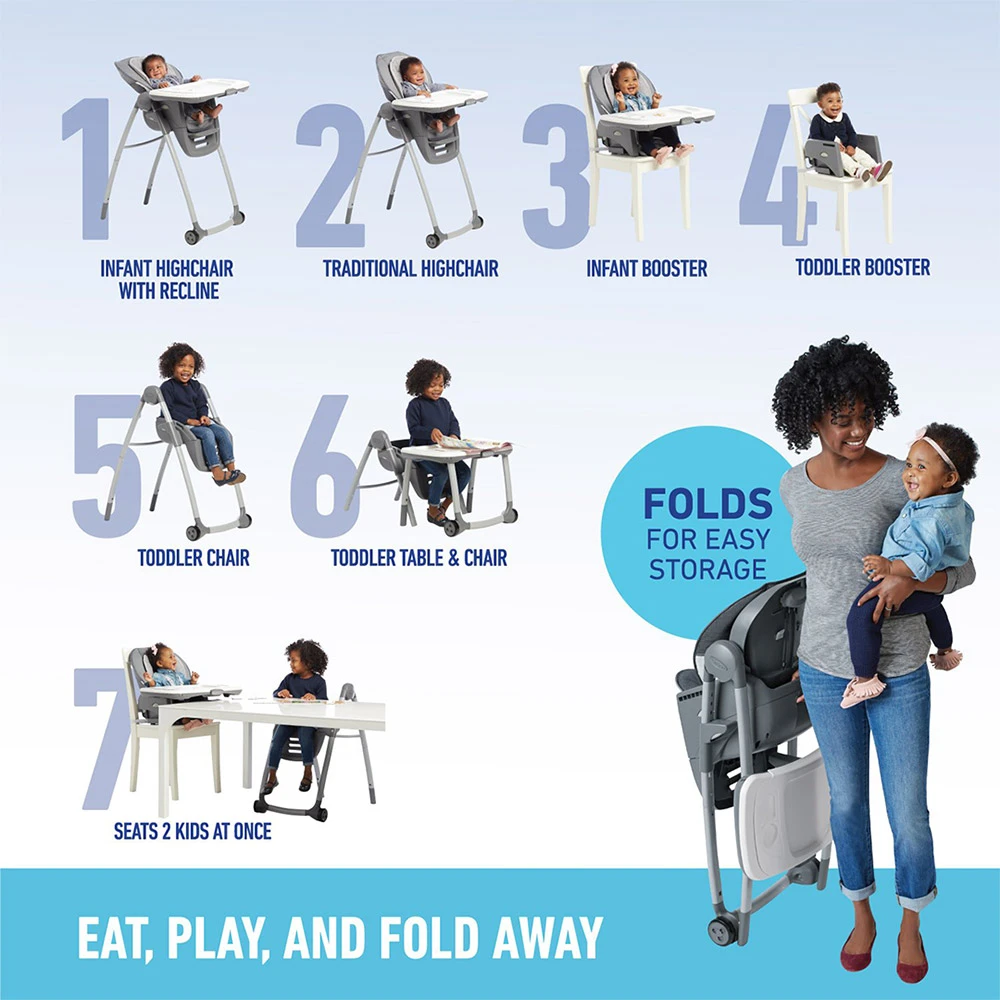 Graco Table2Table™ Fold 7-in-1 | Myles 5 Graco Table2Table™ Fold 7-in-1 | Myles - Imagen 5