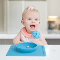Ezpz Mini Bowl | Blue -Productos Para Bebes Tienda MiniBowl Blue4