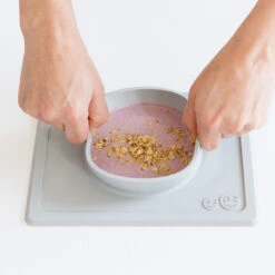 Ezpz Mini Bowl | Pewter -Productos Para Bebes Tienda MiniBowl pewter5