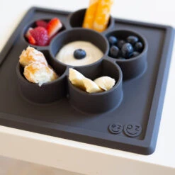 Ezpz Mini Playmat | Slate -Productos Para Bebes Tienda MiniMat Black04