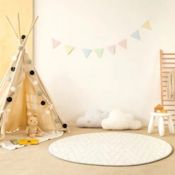 Parklon PureSoft Round Mat | Herringbone/Macaroon 11 Parklon PureSoft Round Mat | Herringbone/Macaroon -Productos Para Bebes Tienda PMPL140 4