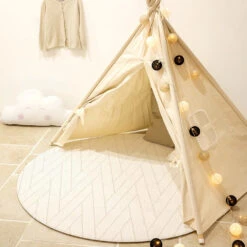 Parklon PureSoft Round Mat | Herringbone/Macaroon 14 Parklon PureSoft Round Mat | Herringbone/Macaroon -Productos Para Bebes Tienda PMPL140 5