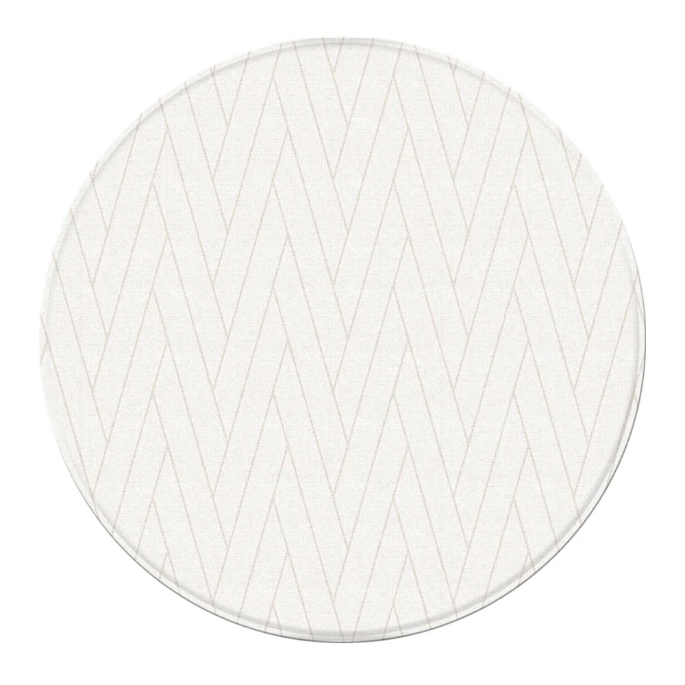 Parklon PureSoft Round Mat | Herringbone/Macaroon 1 Parklon PureSoft Round Mat | Herringbone/Macaroon