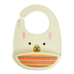 SkipHop Zoo Silicone Bib | Llama